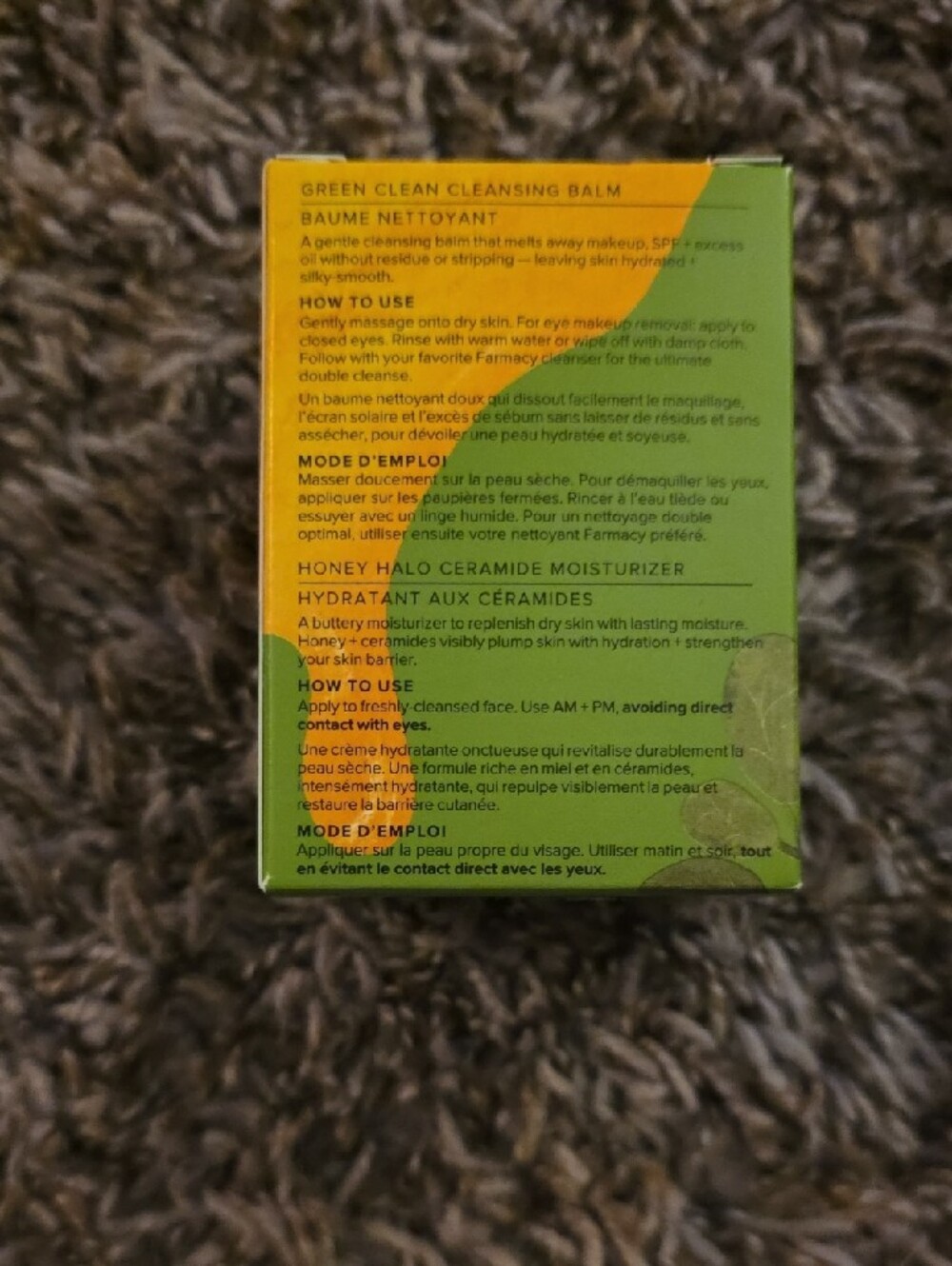 Farmacy Melt + Moisturize Minis - Yellow and Green Skincare Duo MSRP $34 - Picture 2 of 4